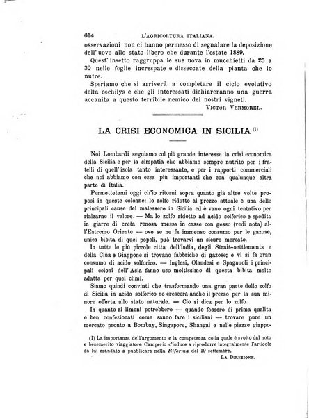 L'agricoltura italiana periodico mensile