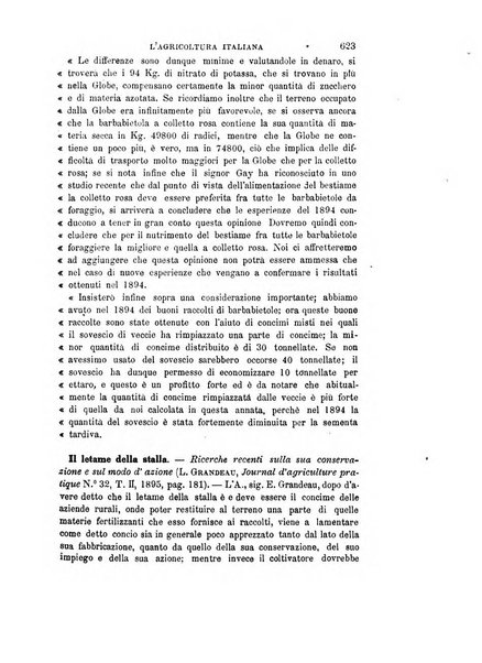 L'agricoltura italiana periodico mensile