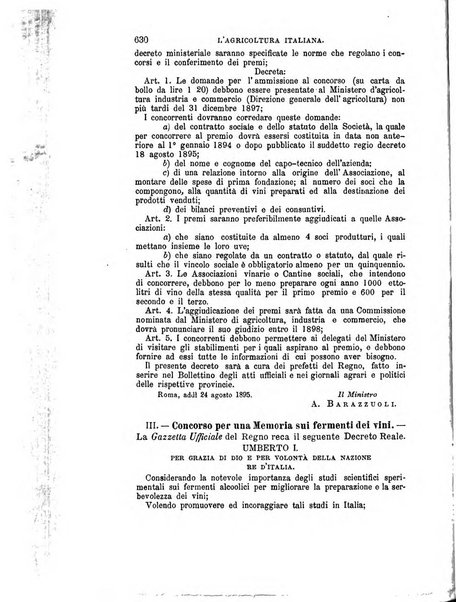 L'agricoltura italiana periodico mensile