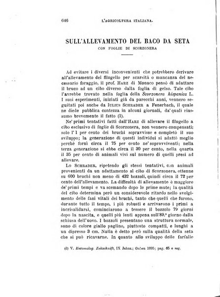 L'agricoltura italiana periodico mensile