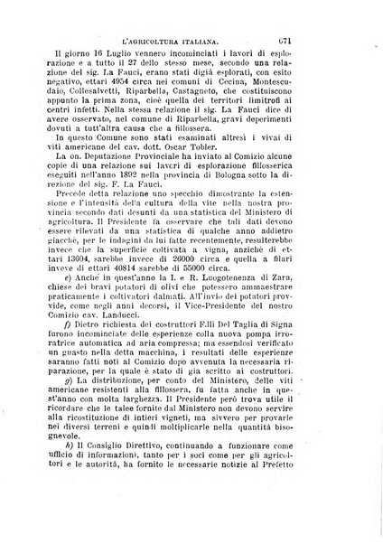 L'agricoltura italiana periodico mensile