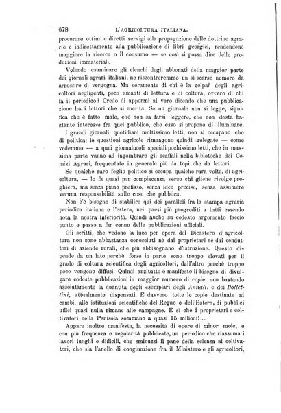 L'agricoltura italiana periodico mensile