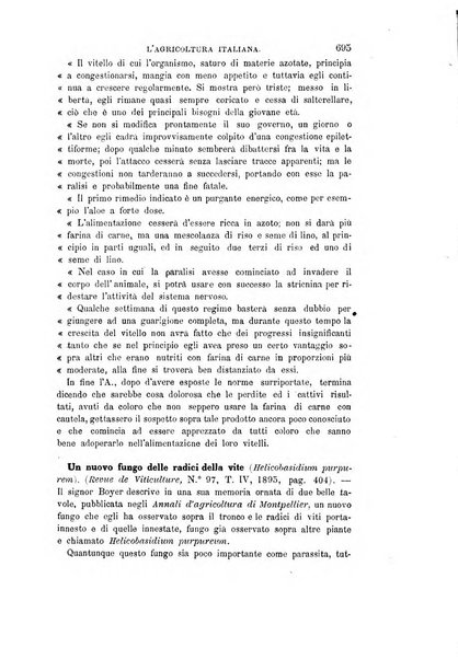 L'agricoltura italiana periodico mensile