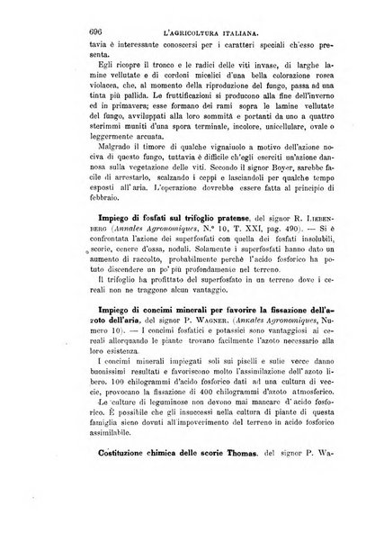 L'agricoltura italiana periodico mensile