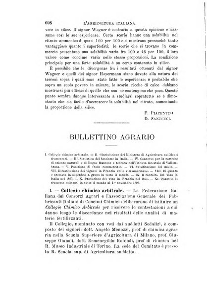 L'agricoltura italiana periodico mensile