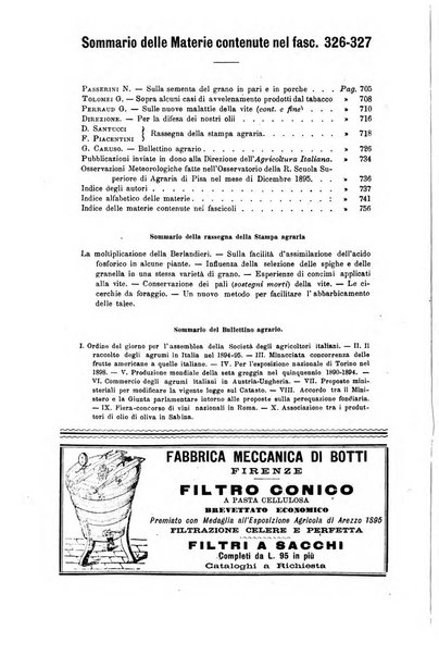 L'agricoltura italiana periodico mensile