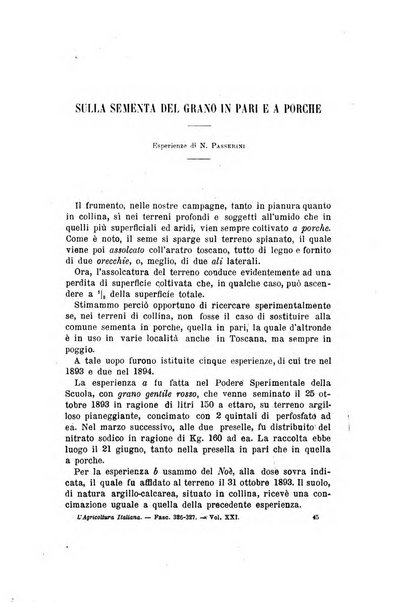 L'agricoltura italiana periodico mensile