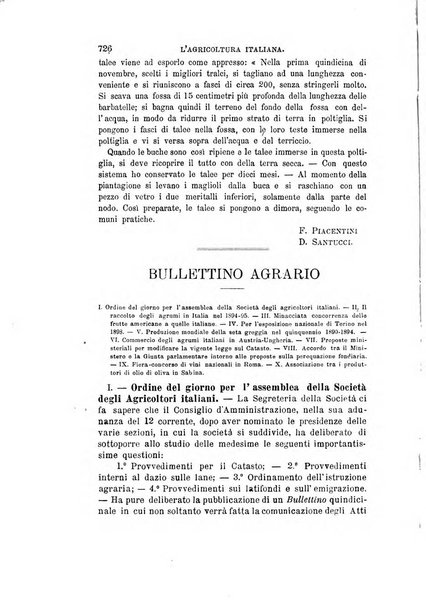 L'agricoltura italiana periodico mensile