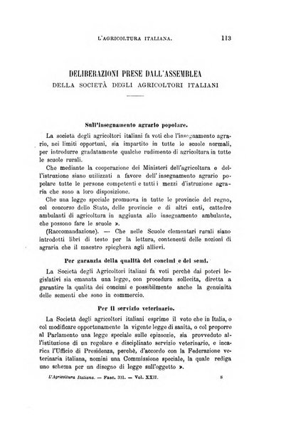 L'agricoltura italiana periodico mensile