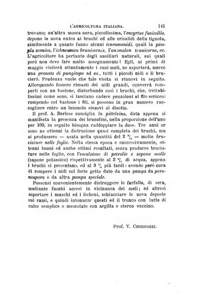 L'agricoltura italiana periodico mensile