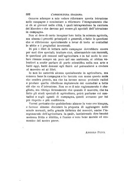 L'agricoltura italiana periodico mensile