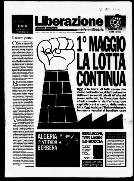 Liberazione : giornale comunista : [organo del Movimento della rifondazione comunista]