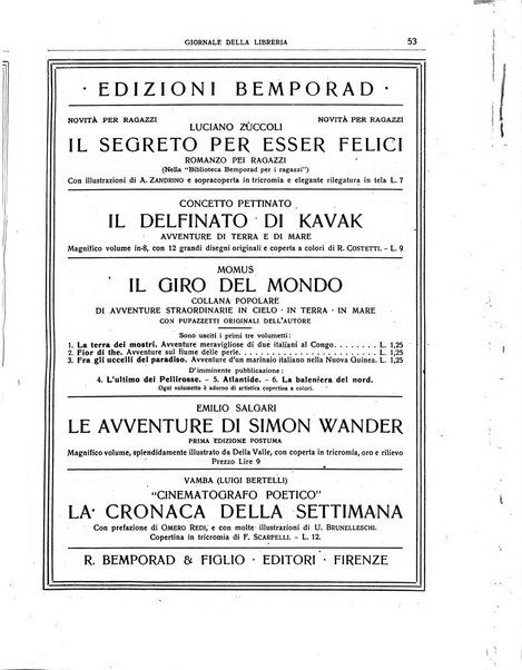 Giornale della libreria organo ufficiale della Associazione italiana editori