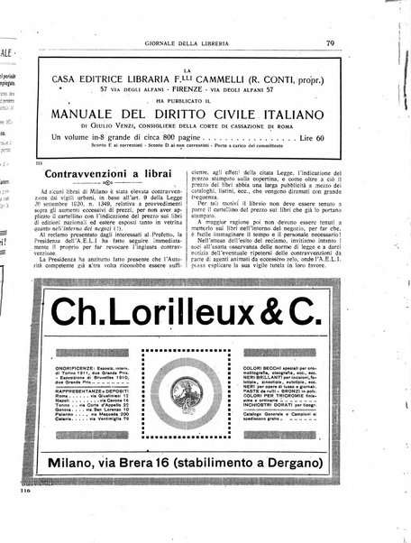 Giornale della libreria organo ufficiale della Associazione italiana editori