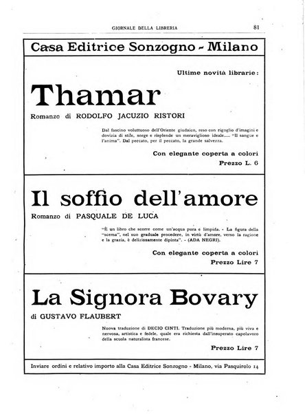 Giornale della libreria organo ufficiale della Associazione italiana editori