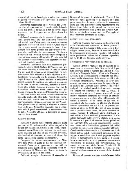 Giornale della libreria organo ufficiale della Associazione italiana editori