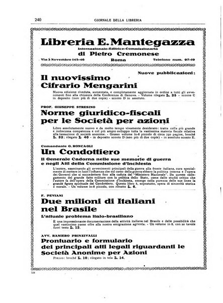 Giornale della libreria organo ufficiale della Associazione italiana editori