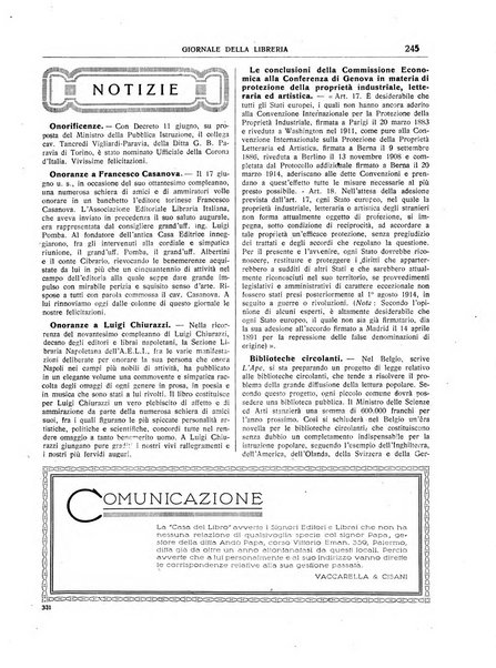 Giornale della libreria organo ufficiale della Associazione italiana editori