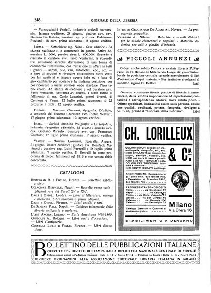 Giornale della libreria organo ufficiale della Associazione italiana editori