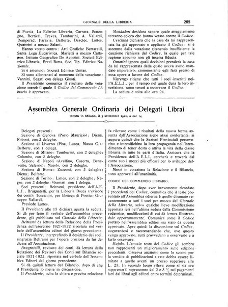 Giornale della libreria organo ufficiale della Associazione italiana editori