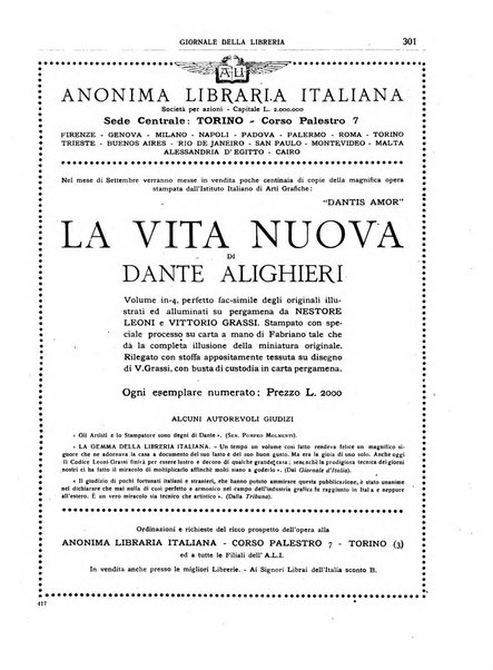 Giornale della libreria organo ufficiale della Associazione italiana editori