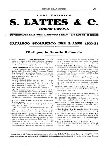 Giornale della libreria organo ufficiale della Associazione italiana editori