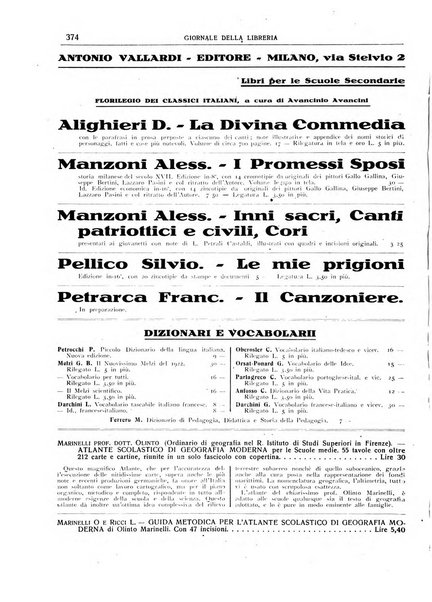 Giornale della libreria organo ufficiale della Associazione italiana editori