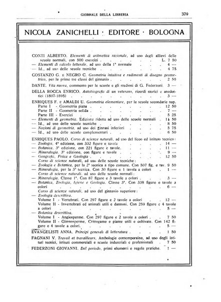 Giornale della libreria organo ufficiale della Associazione italiana editori