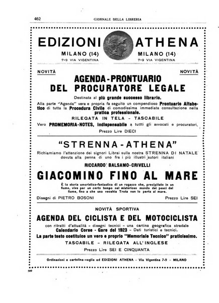 Giornale della libreria organo ufficiale della Associazione italiana editori