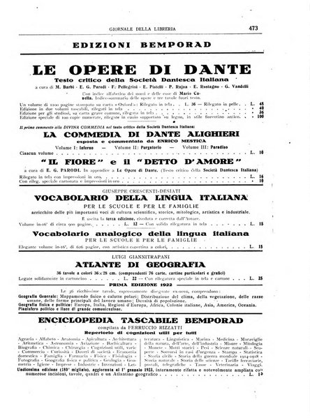 Giornale della libreria organo ufficiale della Associazione italiana editori