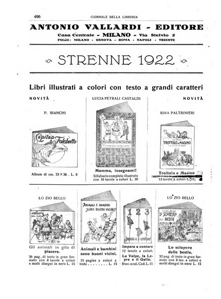 Giornale della libreria organo ufficiale della Associazione italiana editori