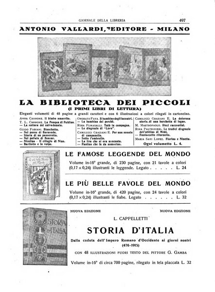 Giornale della libreria organo ufficiale della Associazione italiana editori