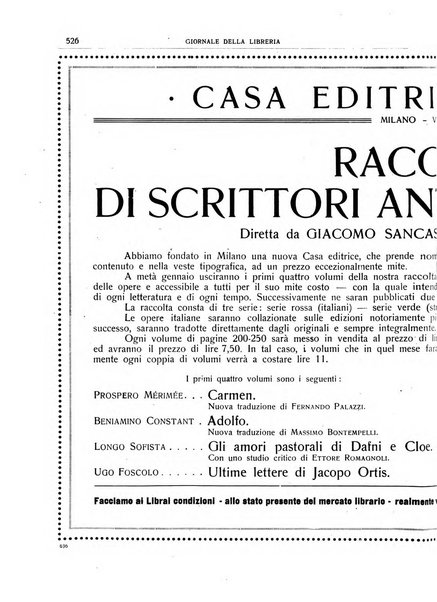 Giornale della libreria organo ufficiale della Associazione italiana editori