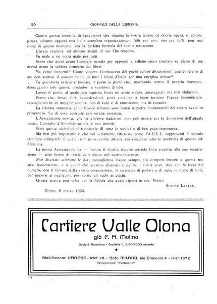 Giornale della libreria organo ufficiale della Associazione italiana editori