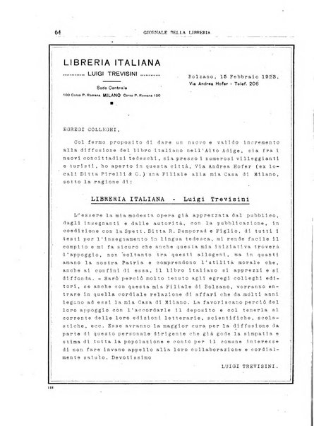 Giornale della libreria organo ufficiale della Associazione italiana editori