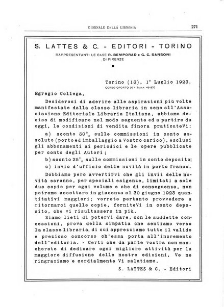 Giornale della libreria organo ufficiale della Associazione italiana editori