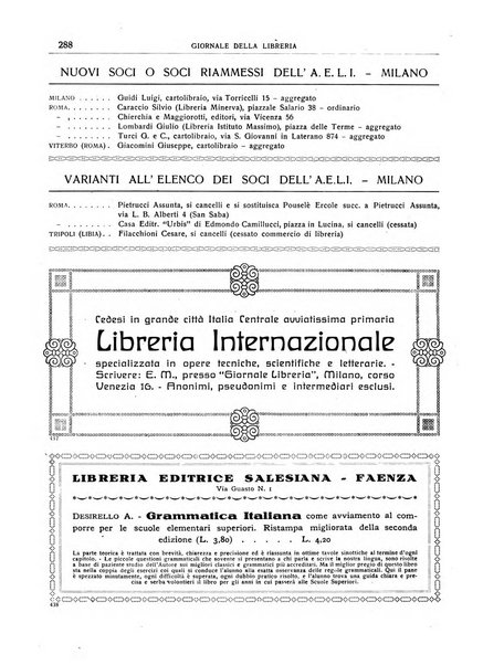 Giornale della libreria organo ufficiale della Associazione italiana editori