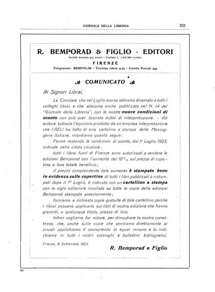 Giornale della libreria organo ufficiale della Associazione italiana editori