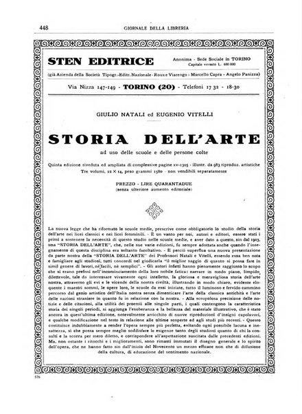 Giornale della libreria organo ufficiale della Associazione italiana editori