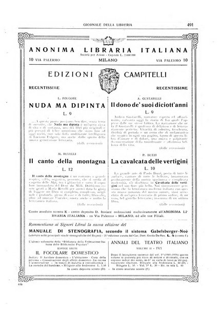 Giornale della libreria organo ufficiale della Associazione italiana editori