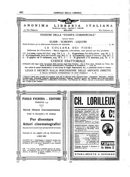 Giornale della libreria organo ufficiale della Associazione italiana editori