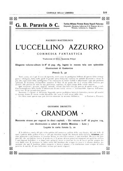 Giornale della libreria organo ufficiale della Associazione italiana editori