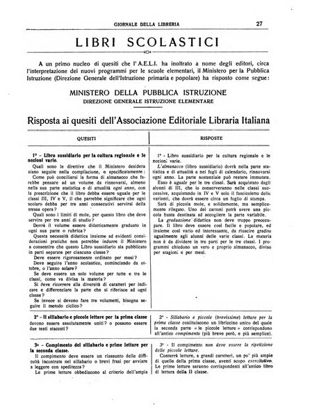 Giornale della libreria organo ufficiale della Associazione italiana editori