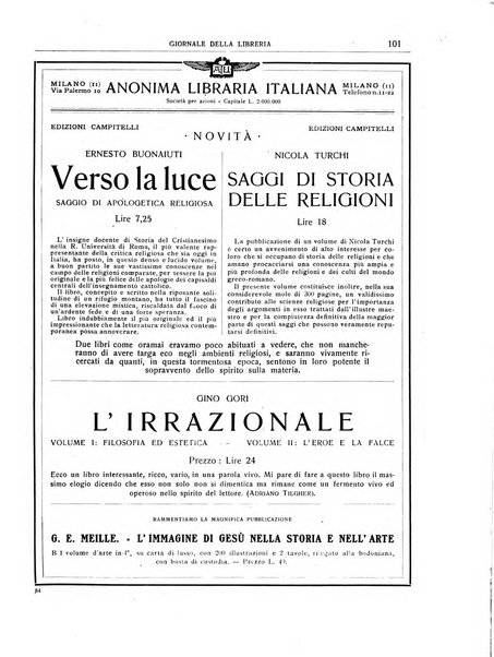 Giornale della libreria organo ufficiale della Associazione italiana editori