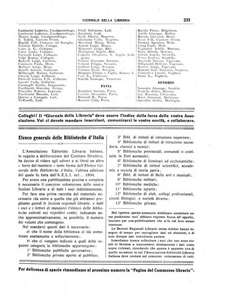 Giornale della libreria organo ufficiale della Associazione italiana editori