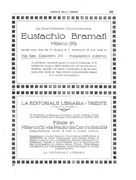 Giornale della libreria organo ufficiale della Associazione italiana editori