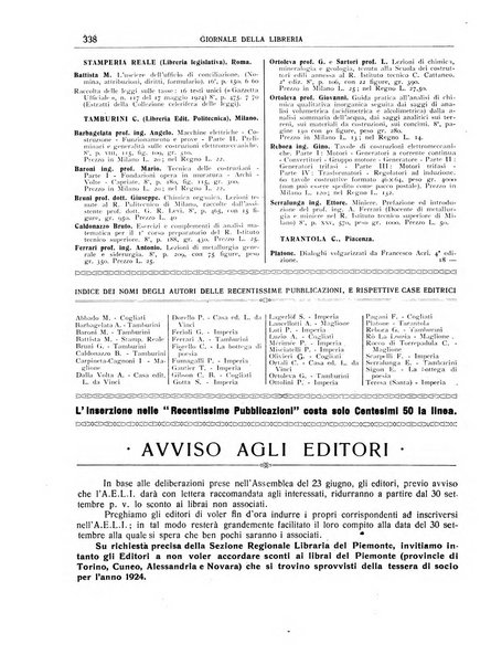 Giornale della libreria organo ufficiale della Associazione italiana editori