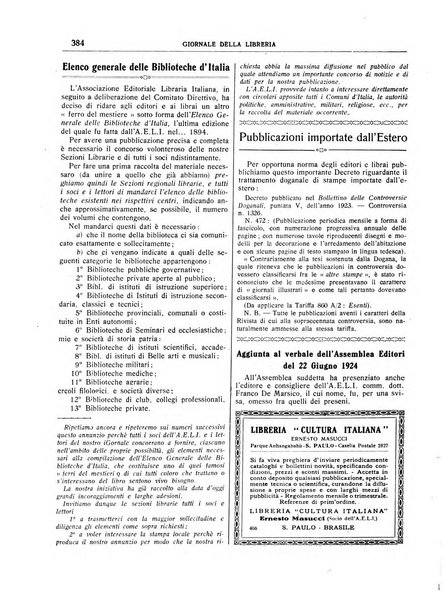 Giornale della libreria organo ufficiale della Associazione italiana editori