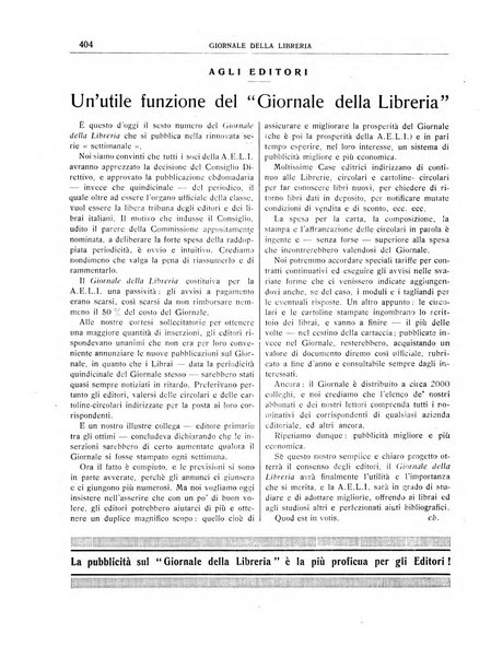 Giornale della libreria organo ufficiale della Associazione italiana editori