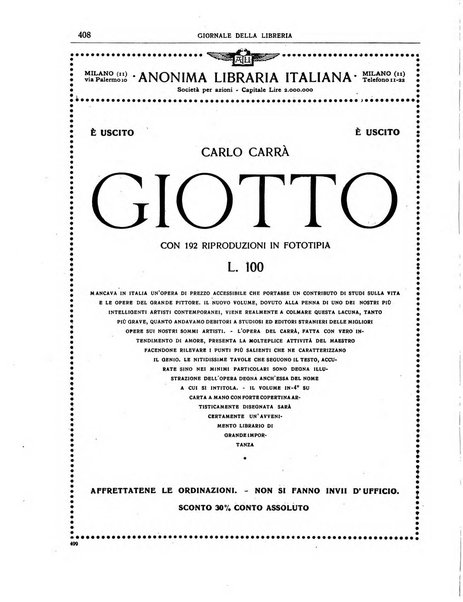 Giornale della libreria organo ufficiale della Associazione italiana editori